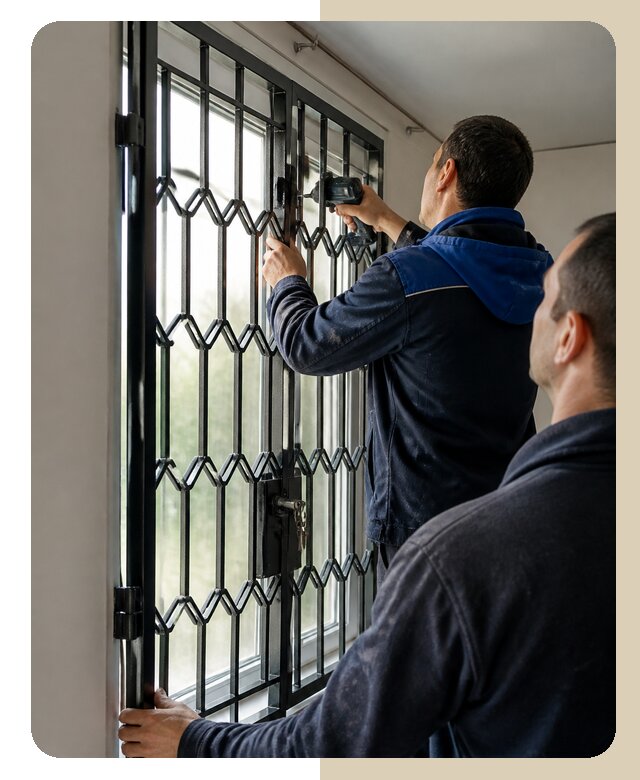 Установка распашных решеток в Кыштыме цена от 6751 р. | ДвериЛегко-Кшт