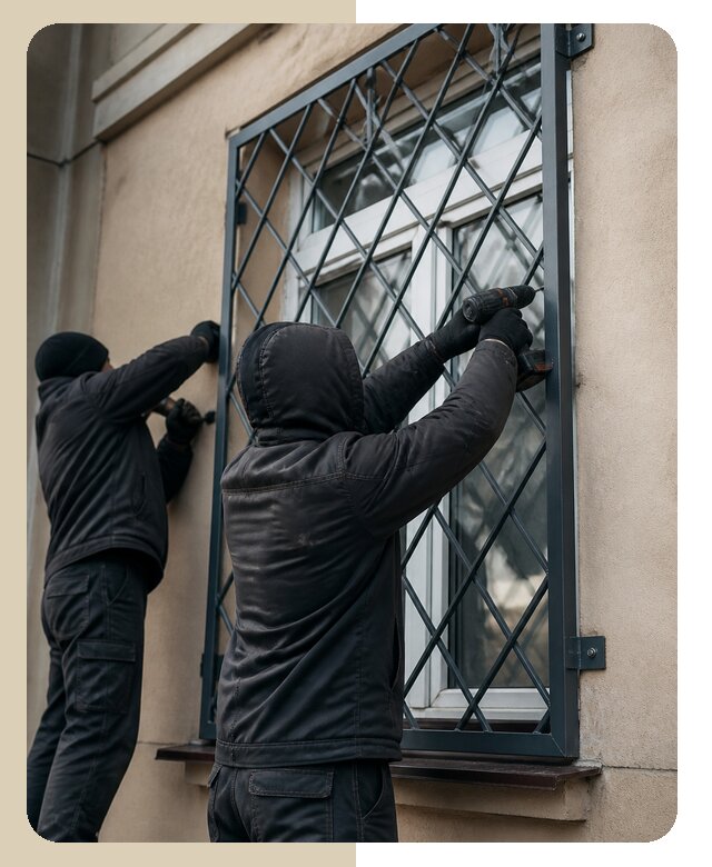 Установка антивандальных решеток на окна в Кыштыме